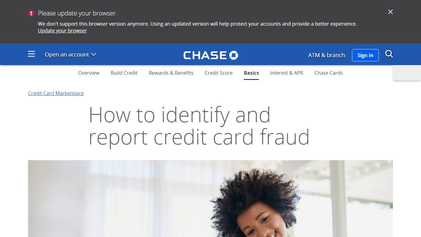 How to report credit card fraud | Chase